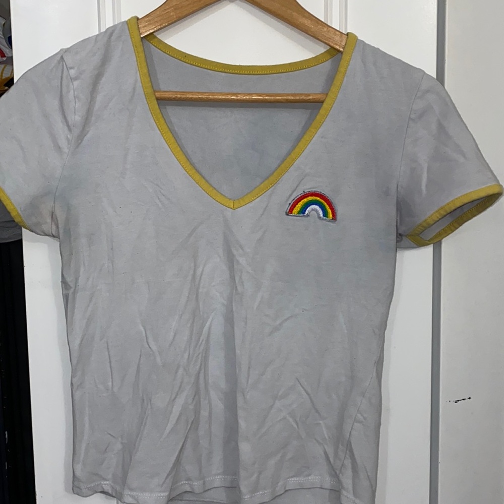 faded crop top